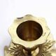 Brass floral candle holder