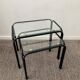 Pair of 2 vintage pull-out tables from the 70s-80s