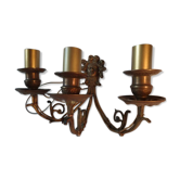 Wall mounted brass Golden 3 lights