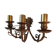 Wall mounted brass Golden 3 lights