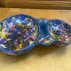Mendiant Style Apéro Plate MORVAN Polychrome Ceramic Vintage #E131