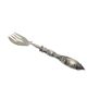 Classicist silver roast fork, France, 1880s