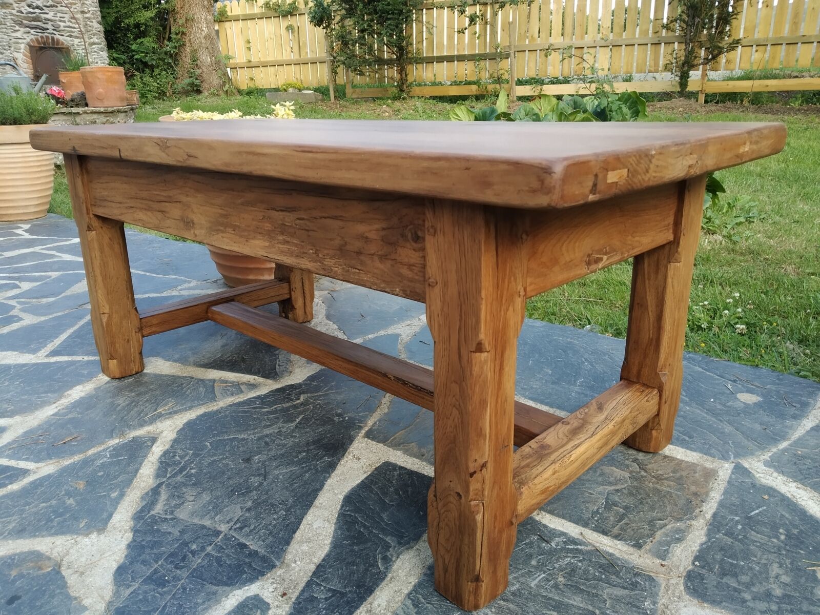 Solid oak farm coffee table