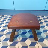 Tabouret tripode en teck