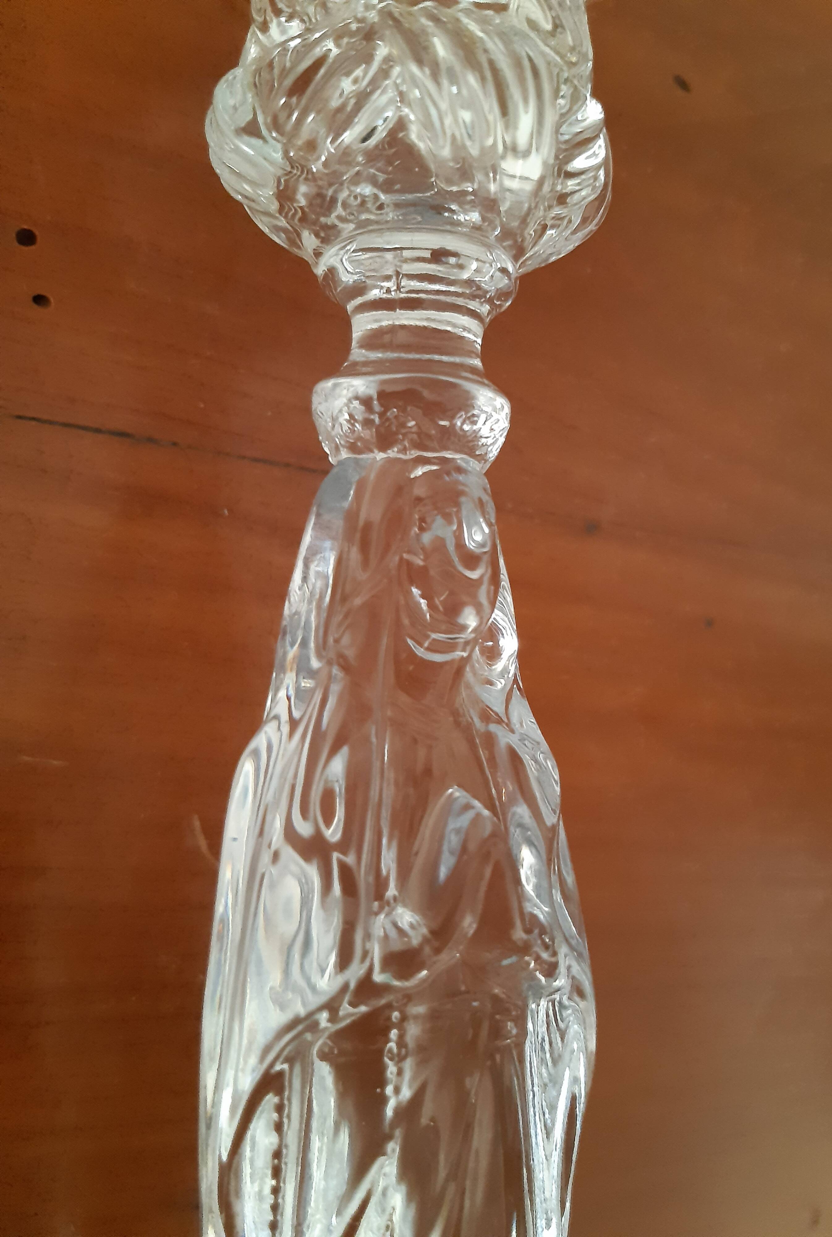 Chandelier art deco moulded glass by Portieux