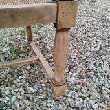 Paire de fauteuils anciens vintage en bois