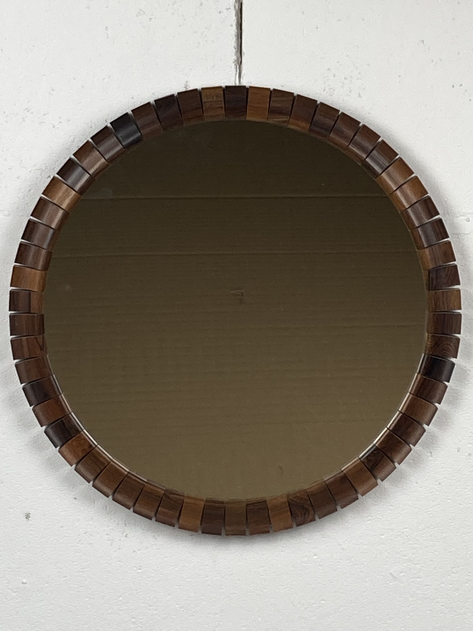 Mid-Century Danish Teak & Rosewood Mirror, 1960s