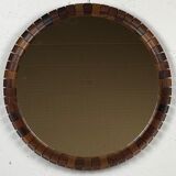 Mid-Century Danish Teak & Rosewood Mirror, 1960s