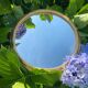 Plateau miroir art déco