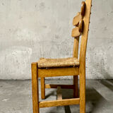 6 brutalist dining chairs