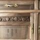 Vintage solid wood sideboard / serving trolley, Art Deco style