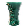 Green and gold vase