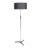 Vintage metal floor lamp with star base, 1960s