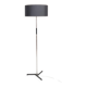 Vintage metal floor lamp with star base, 1960s