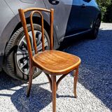 Series of 10 mismatched bistro chairs