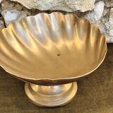 Large brass shell-shaped pocket emptier