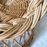 Vintage rattan armchair for children