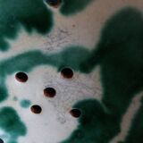 Glazed terracotta fruit bowl strainer