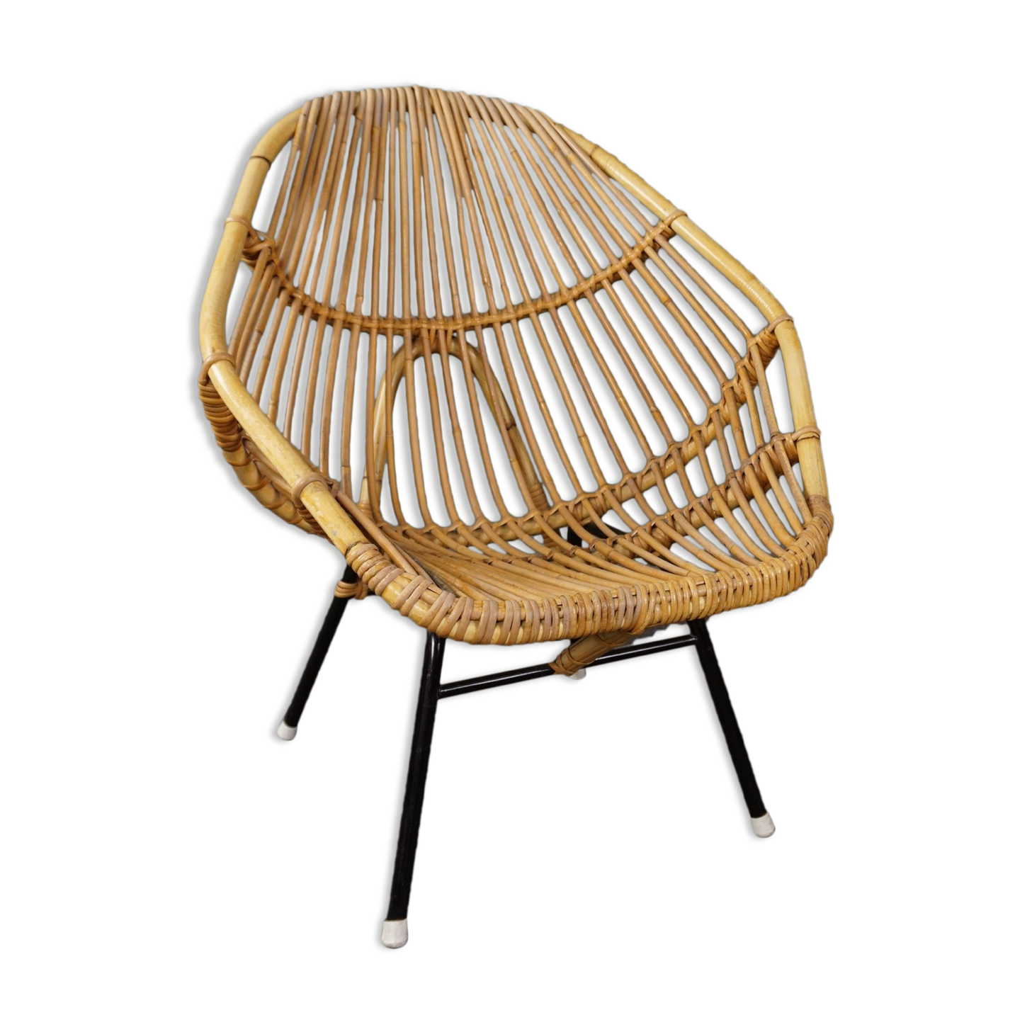 Rattan armchair by Rohé Noordwolde