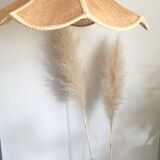 Vintage rattan flower suspension