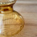 Amber glass pendant light