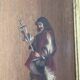 Antique Oil Wood Panel Framed Officer General Staff Hussar Signed 19th Century