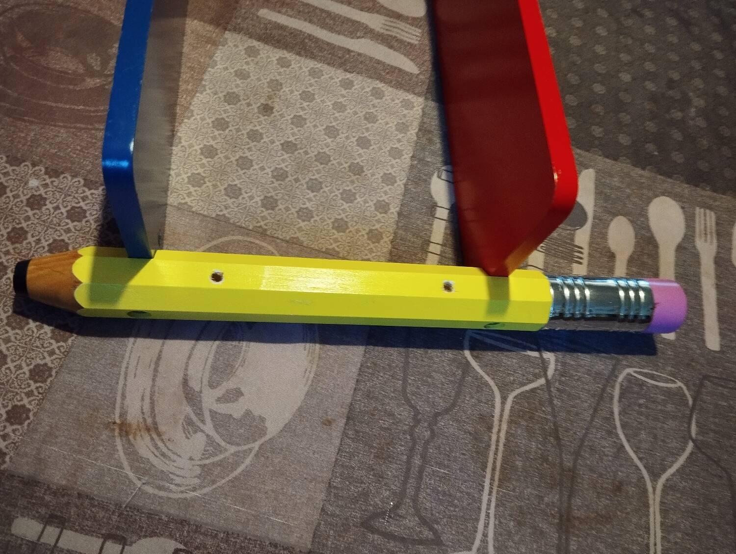 Pierre SALA style vintage pencil shelf