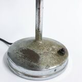 Vintage industrial chrome work light by AGI, 1930s