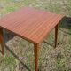 Pair of square wooden bistro tables 80 x 80 cm