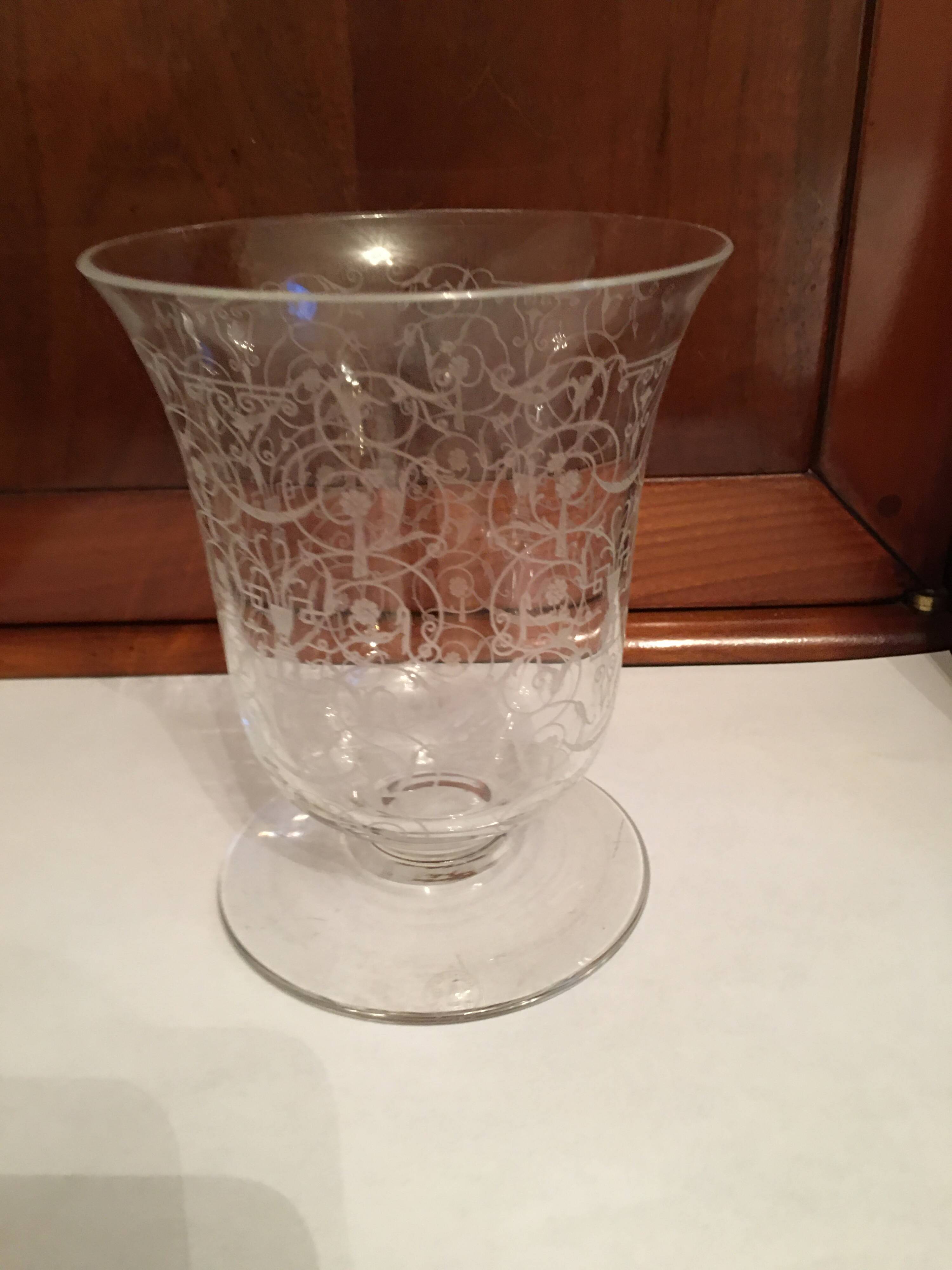 vase ancien en Cristal de Baccarat