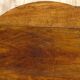 Antique walnut console table with honey spoon legs.