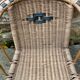 Fauteuil en rotin enfant vintage
