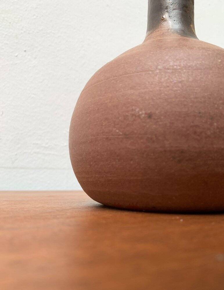Mid-century German studio pottery vase by Melitta Teubner, 1960s.