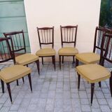 Set of 6 chairs vintage 60 feet fuseles