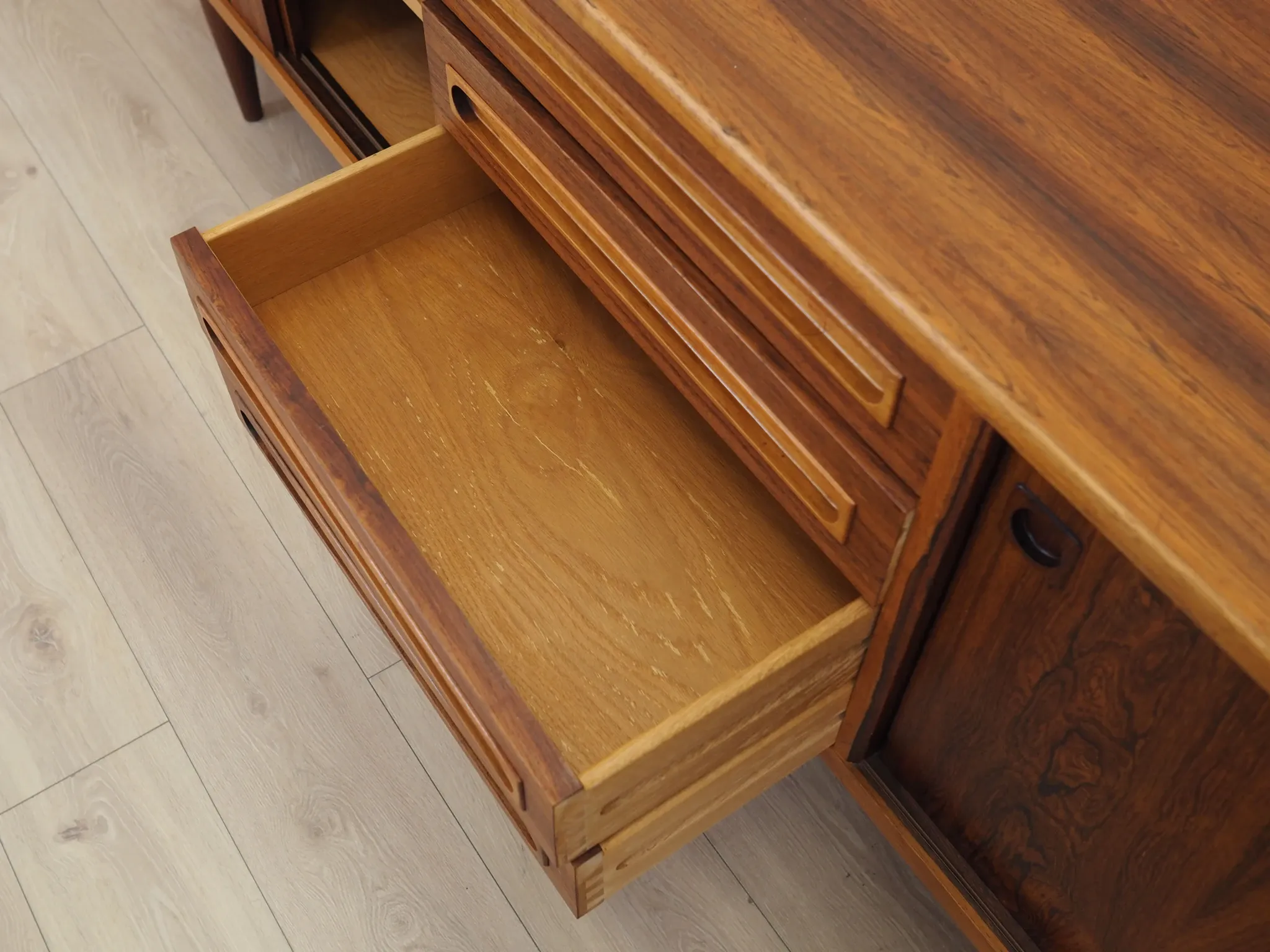Rosewood sideboard, Danish design, Johannes Andersen, Uldum Rosewood sidebo
