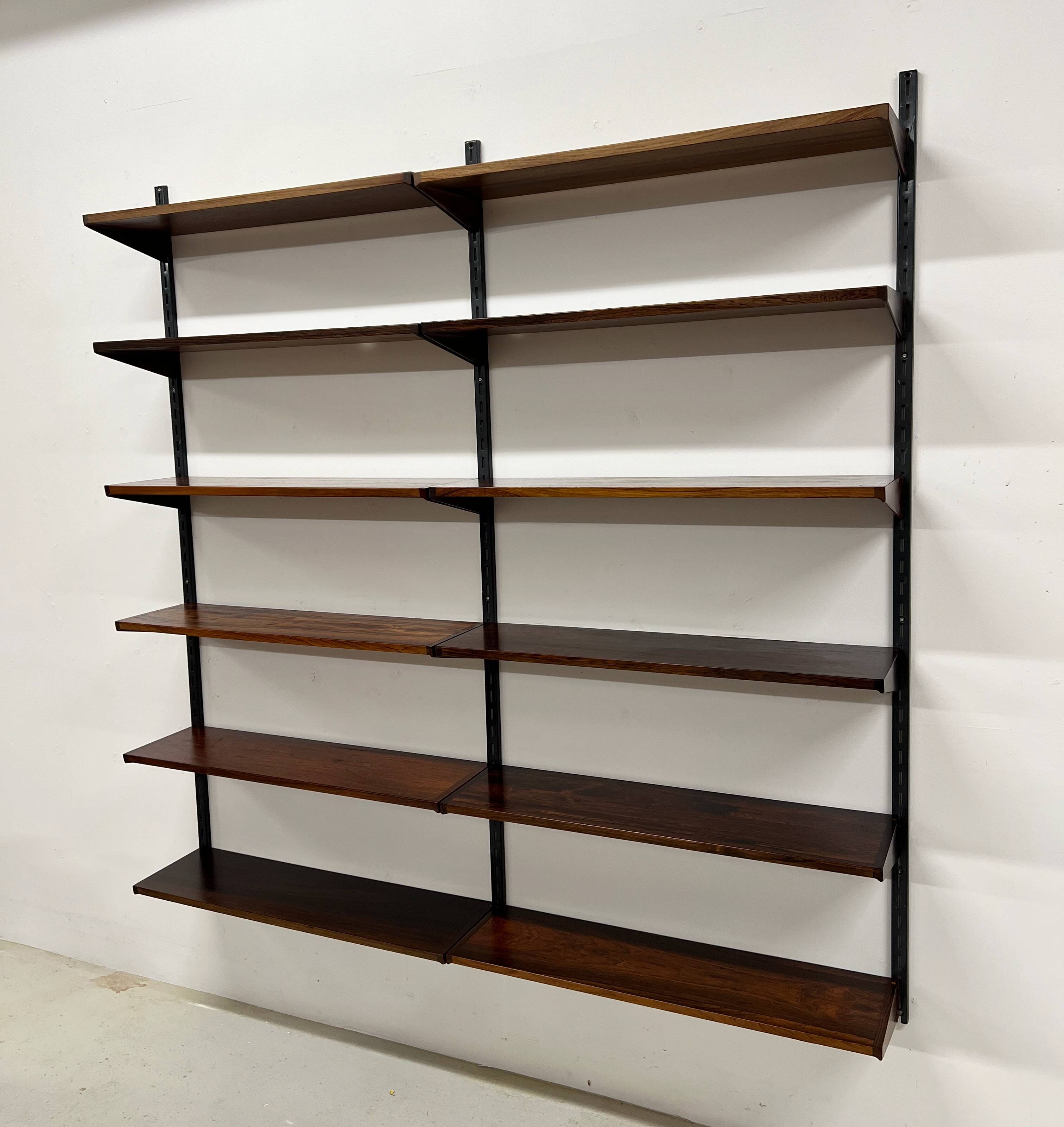 Rosewood Shelving System By Kai Kristiansen For Feldballes