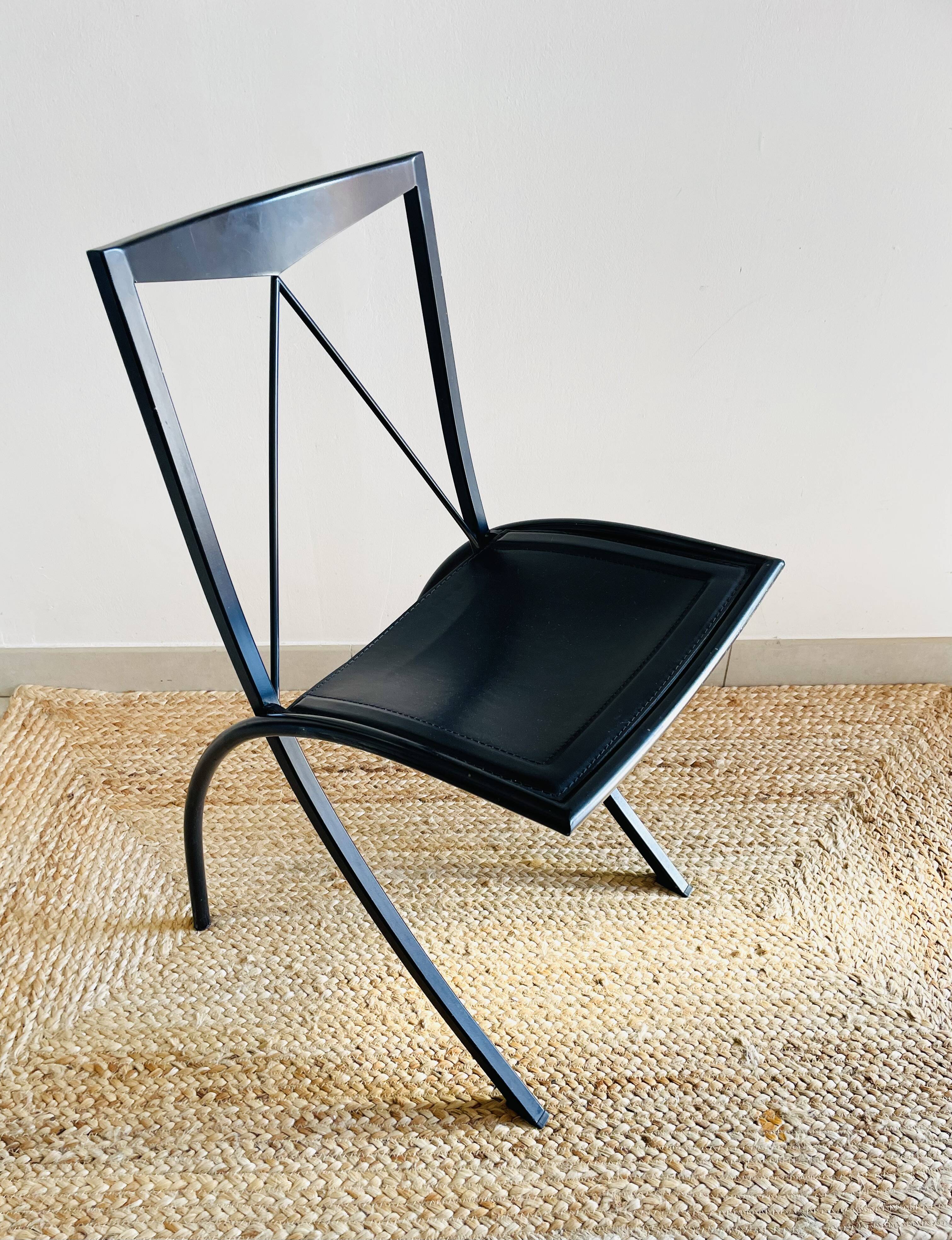 Bella folding chair by Cattelan Italia - Elegant and practical black