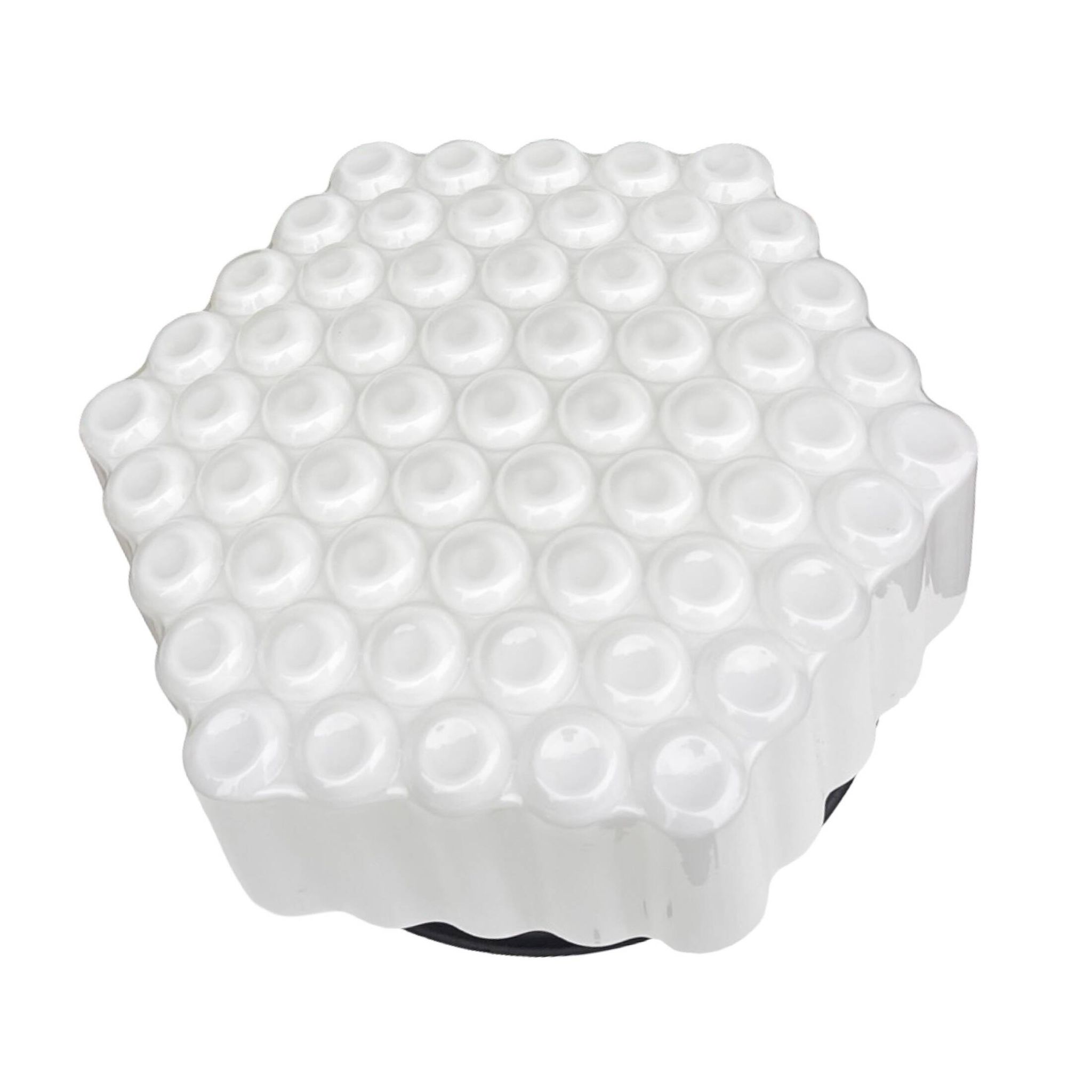 Large Honeycomb wall lamp ceiling lamp Czechoslovakia Kamenický Šenov 1960s