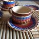 5 cups coffee cups in ceramics