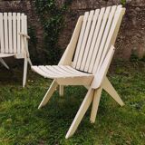 Vintage folding garden armchairs 1970