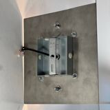 Italian chrome and Murano glass wall light from the 1970s.