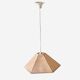 Suspension en cannage vintage - corde rose