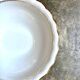 ULIM salad bowl in white and gold Limoges porcelain
