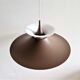 Brown 'Radius I' pendant lamp by Erik Balslev for Fog & Mørup, Denmark 1970's