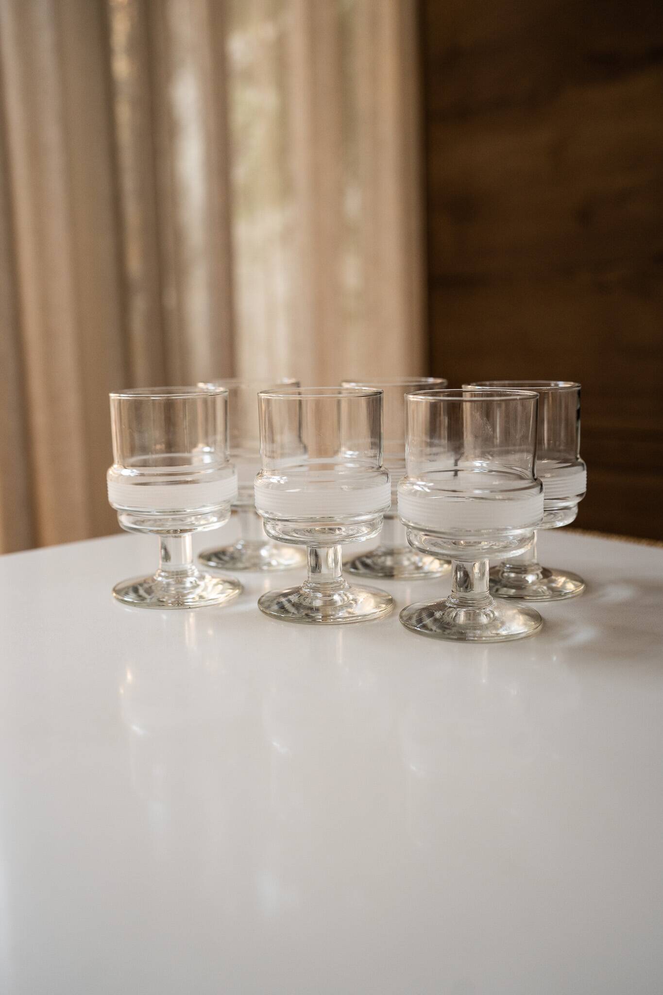 Ensemble de 6 verres à vin vintage Royal Leerdam