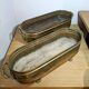 Pair of large antique planters with lion's paw feet.
