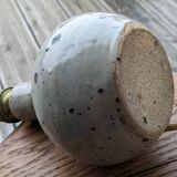 Lampe boule moderniste en grès pyrité de la borne par baudat
