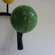 Locker room wall of the 1950s to 6 balls multicoloured wooden
