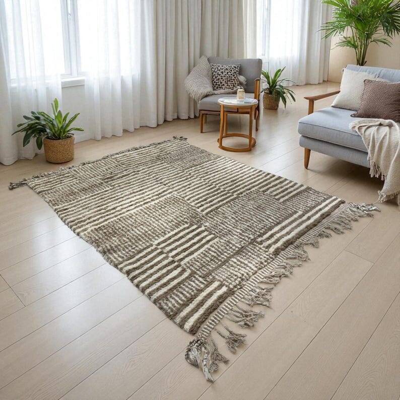 Tapis beni ouarain en laine taille 200cmx300cm