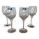 Set of 4 vintage Sèvres Primavera crystal stemware